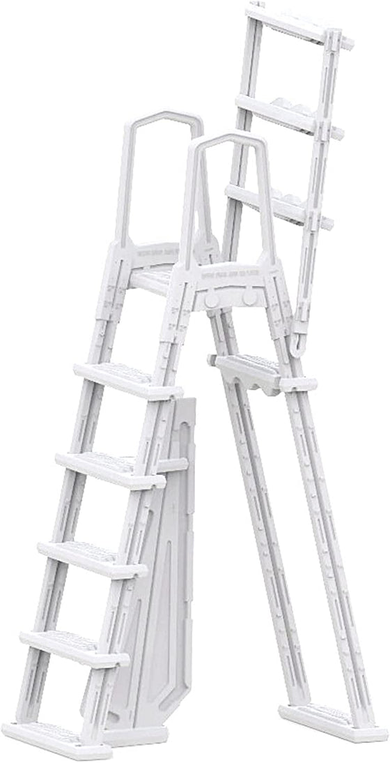 A-Frame Above Ground In Pool Ladder with Barrier (#87975)