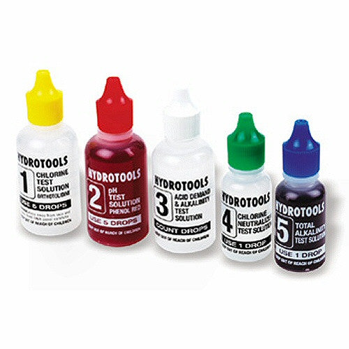 Replacement Swimline Pool Test Kit Solutions for Model 8440 Test Kit (#8455)