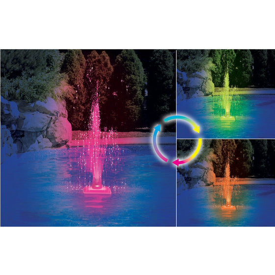 Floating LED Lite-Up Pool Fountain (#85955)