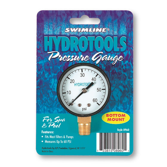 Bottom Mount Pressure Gauge 0-60 PSI Range (#8962)