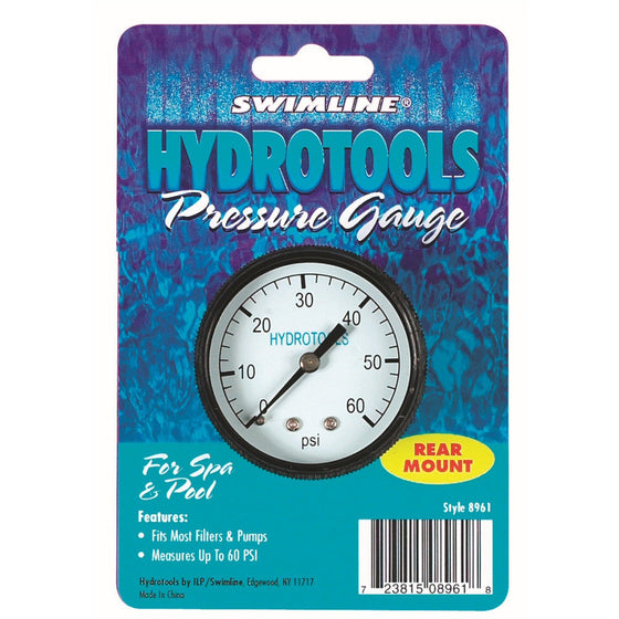 Rear Mount Pressure Gauge 0-60 PSI Range (#8963)