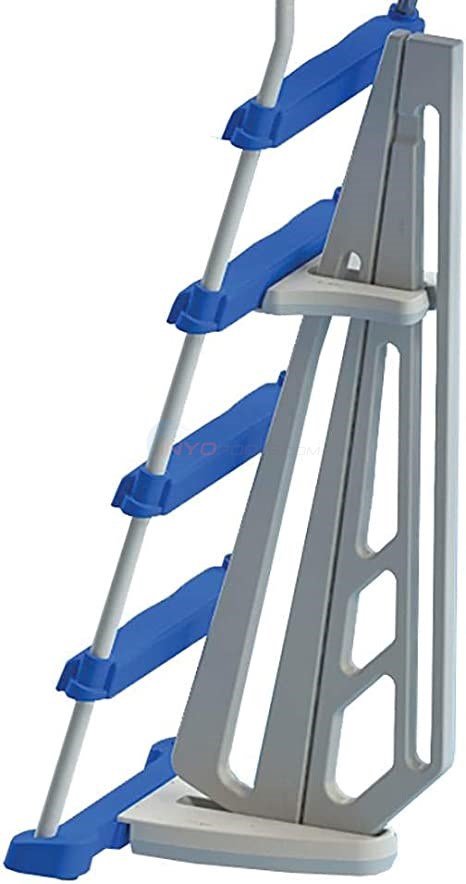 A-Frame Pool Ladder w/ Safety Barrier (#87950)