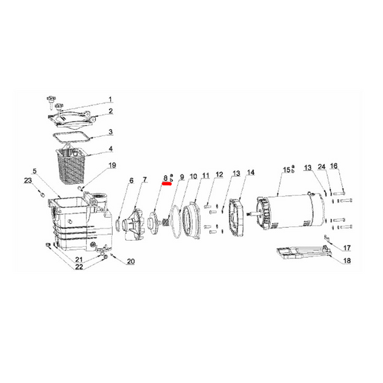 for Hydro Super-Flo 1.5 HP Pump Motors (Part 75150IMPELLER)