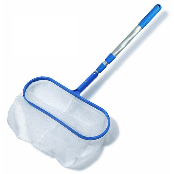 Deep Leaf Rake with Telescopic Aluminum Pole (#8052)