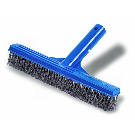Stainless Steel 10" Concrete Swimming Pool Wall and Floor Brush (#8240)