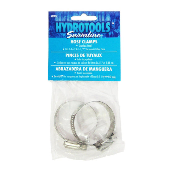 Hose Clamps for 1-1/4" and 1-1/2" Filter Connection Hoses, 2 Pack (#8957)