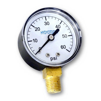 Bottom Mount Pressure Gauge 0-60 PSI Range (#8960)
