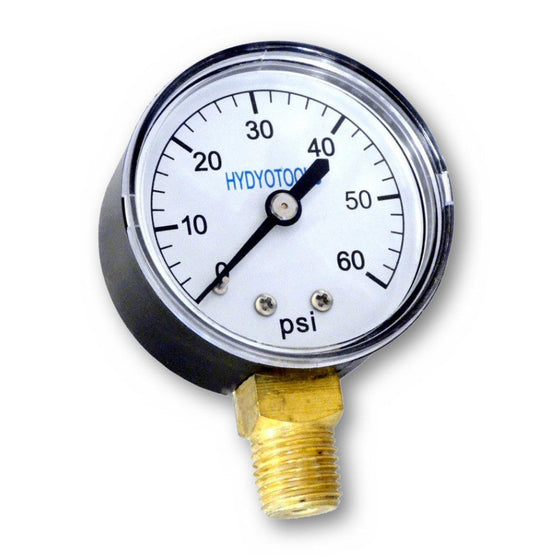 Bottom Mount Pressure Gauge 0-60 PSI Range (#8960)