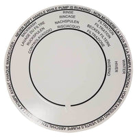 Hydrotools Four (4) Way Filter Valves Replacement Label