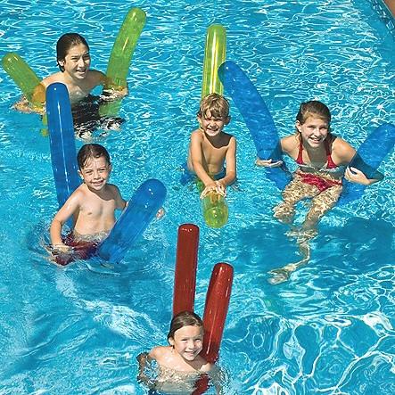 Inflatable Pool Toys Inflatable Doodles Swimming Pool Noodles in Set of 6 Noodles - Grizzly Supply Co