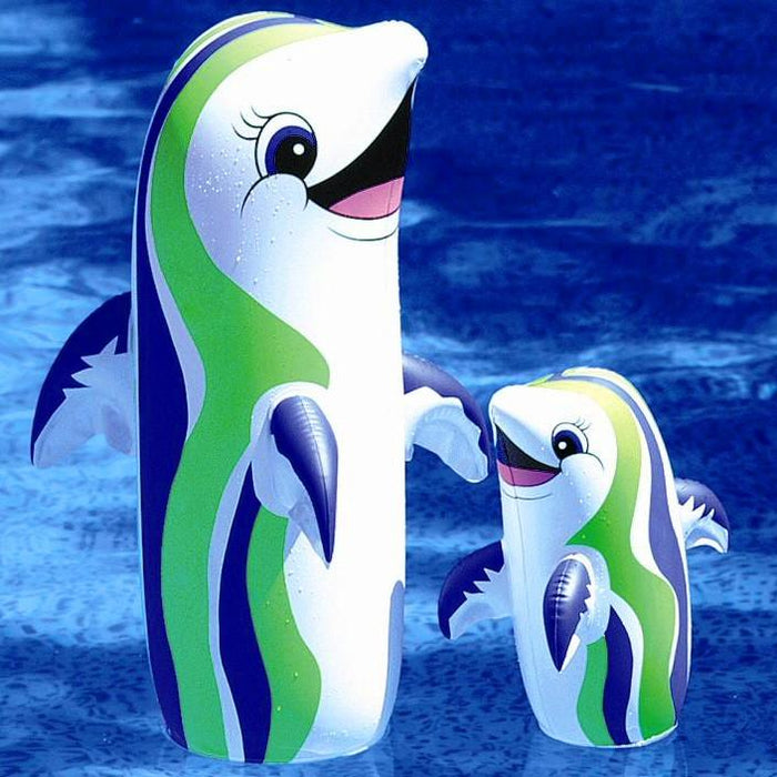 Inflatable Pool Toys Dancing Dolphins Inflatable Swimming Pool Toy and Bop Bag - Grizzly Supply Co