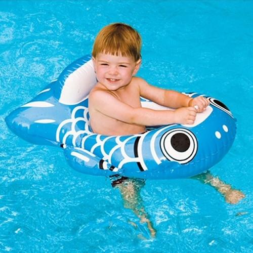 Inflatable Pool Toys Swimline Inflatable 32" Guppy Baby Pool Seat Float - Grizzly Supply Co