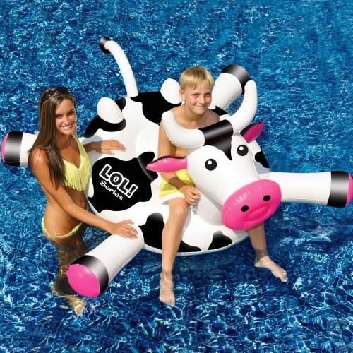 Inflatable Pool Toys Swimline LOL Series Crazy Cow Inflatable Ride On Pool Float - Grizzly Supply Co
