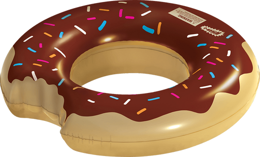 Wham-O Splash Inflatable Chocolate Donut Swimming Pool Ring Float