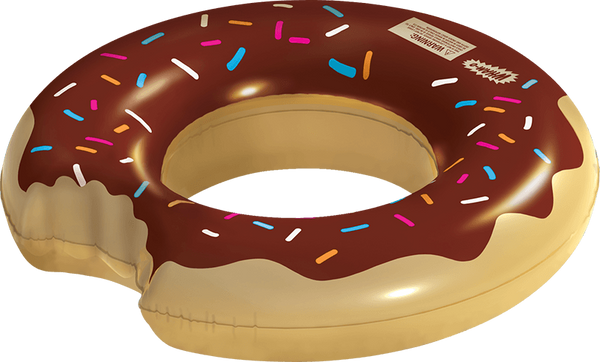 Wham-O Splash Inflatable Chocolate Donut Swimming Pool Ring Float