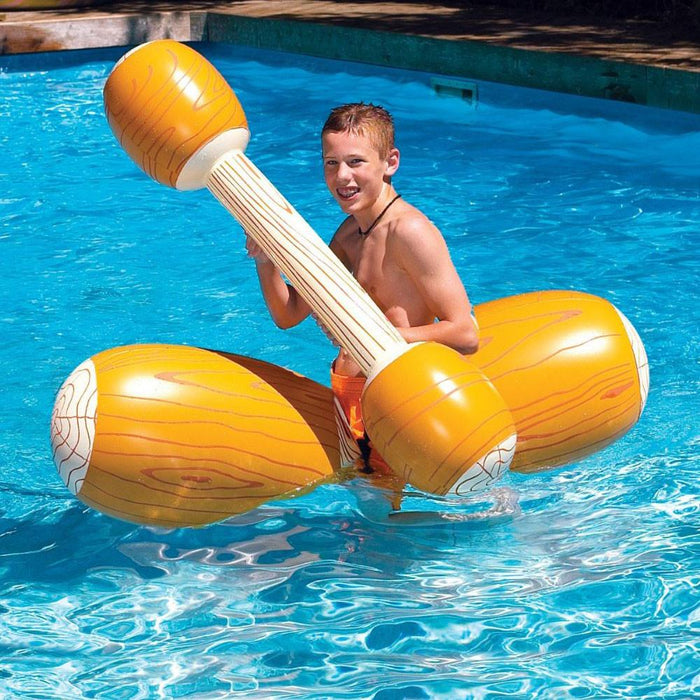 Inflatable Pool Toys Swimline Log Flume Pool Jousting Set - Grizzly Supply Co