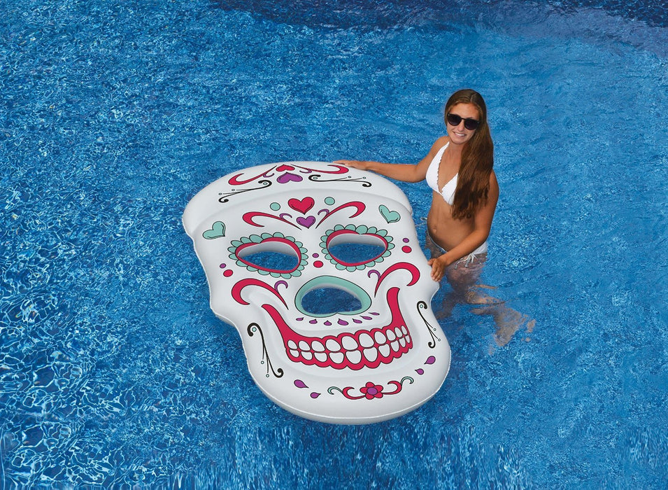 Inflatable Pool Toys Swimline Sugar Skull Inflatable Pool Lounge - Grizzly Supply Co
