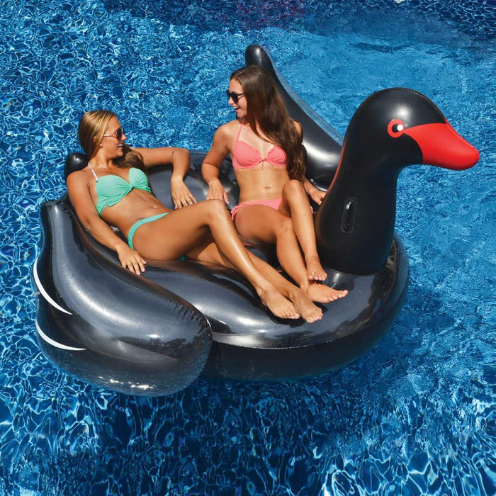 Inflatable Pool Toys Swimline Giant Black Swan Inflatable Pool Ride On - Grizzly Supply Co