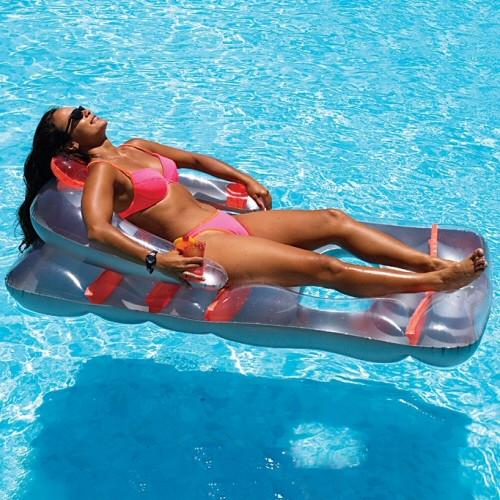 Inflatable Pool Toys Swimline Deluxe Lounge Chair Inflatable Pool Lounge - Grizzly Supply Co