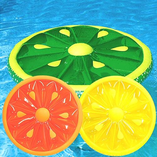 Inflatable Pool Toys Swimline Fruit Slice Inflatable Pool Island Float - Grizzly Supply Co