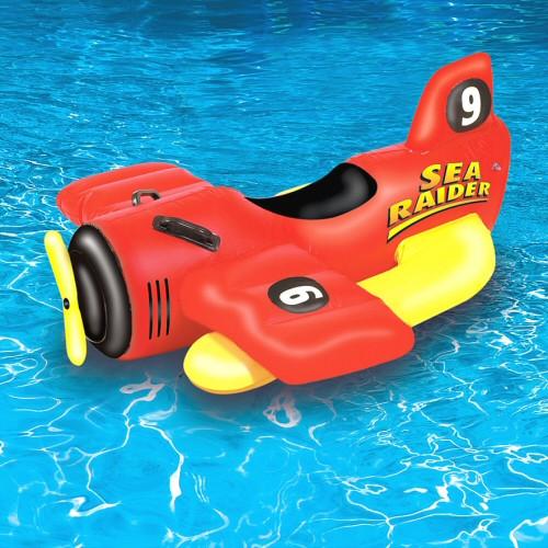 Inflatable Pool Toys Swimline Sea Raider Sea Plane Pool Ride On - Grizzly Supply Co