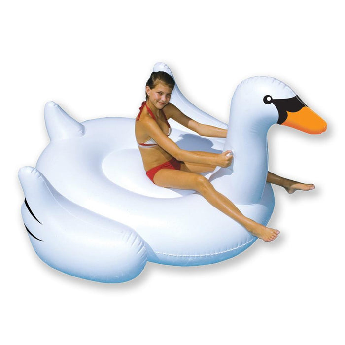 Inflatable Pool Toys Swimline Giant White Swan Inflatable - Grizzly Supply Co